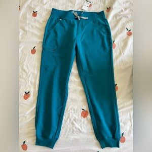 Pacific blue Figs Zamora jogger scrub pants